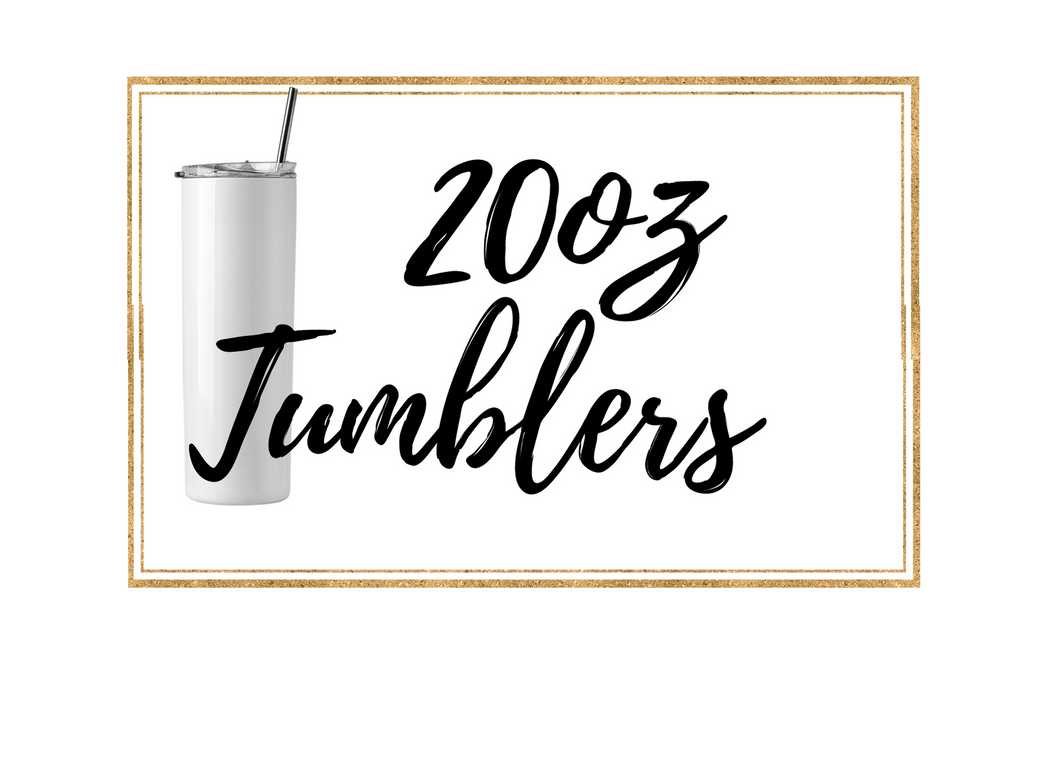 20oz SUBLIMATION TUMBLERS (Single & 10 Packs🎉)